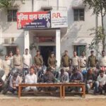 रतनपुर थाना पुलिस ने 11 जुआरियों को गिरफ्तार